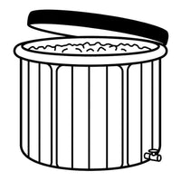 Bain froid gonflable